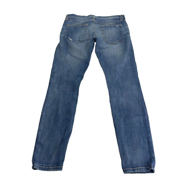 Current/Elliott The Stiletto Niagara Destroy Blue Cropped Skinny Jeans Size 25 - Picture 3 of 12